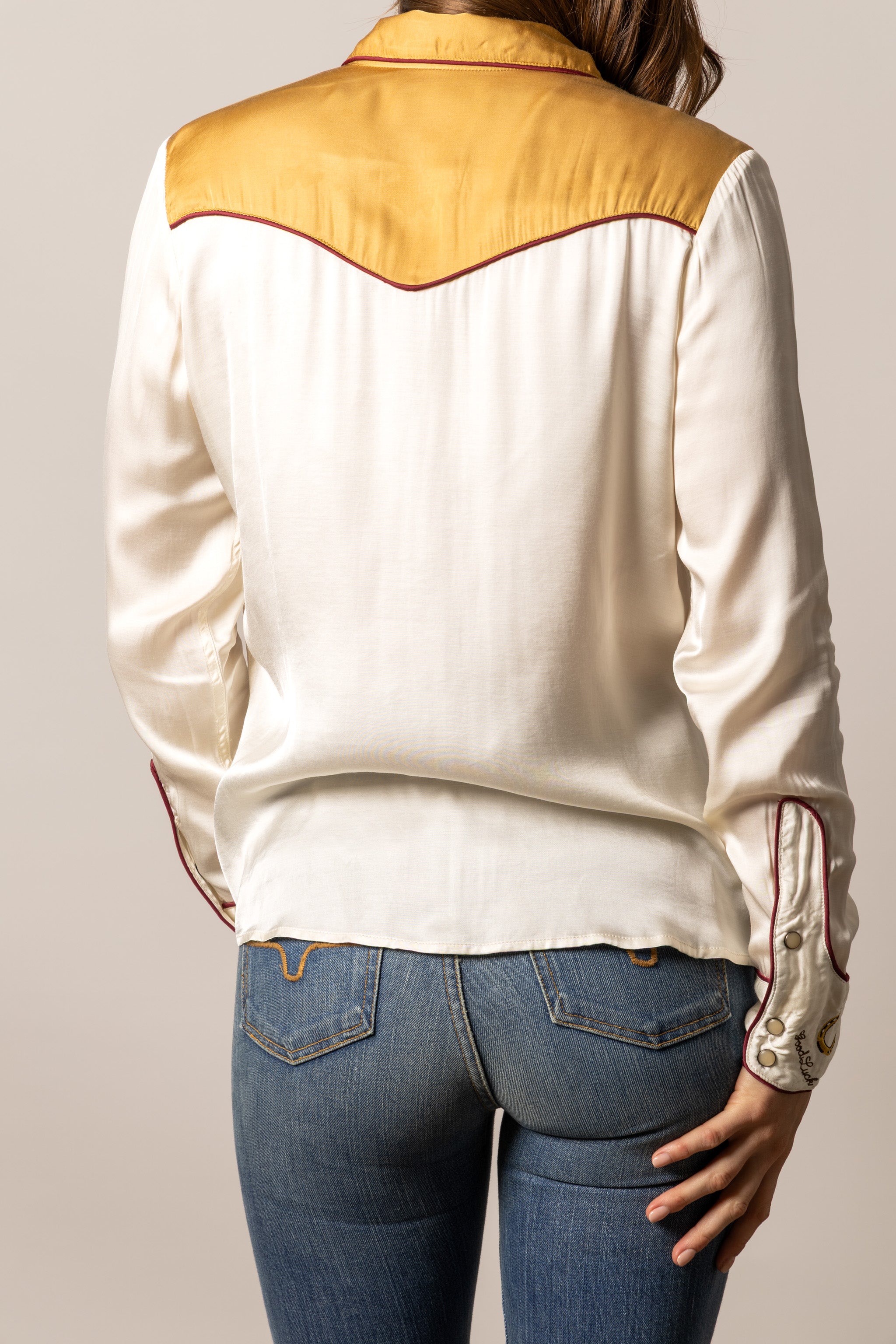 Kimes Ranch Merada Western Snap Shirt, Soft Gold