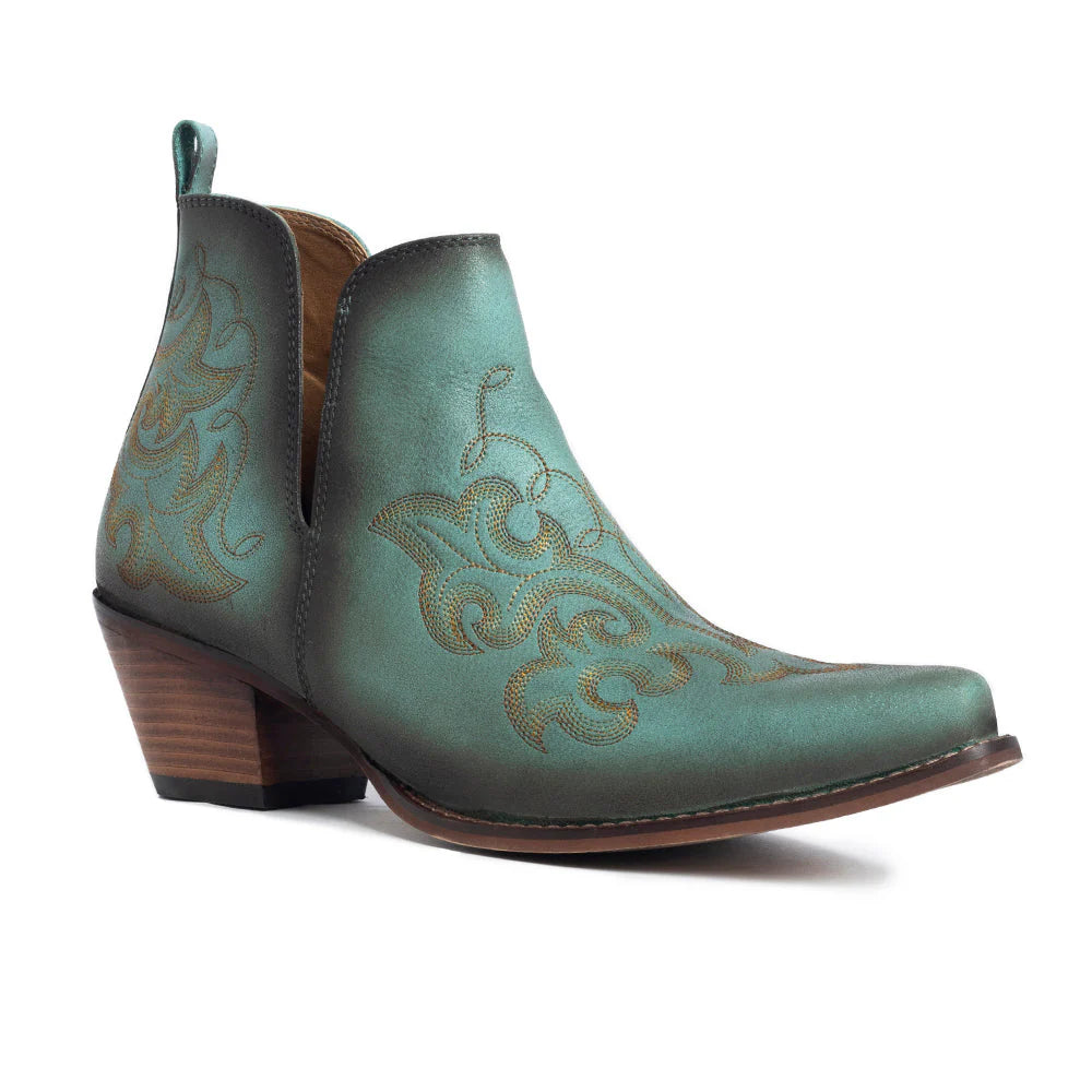 La Ponderosa Booties, Turquoise