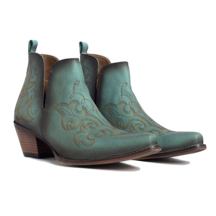 La Ponderosa Booties, Turquoise