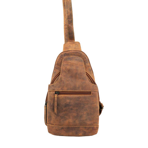 Western Fork Sling Bag, Camel