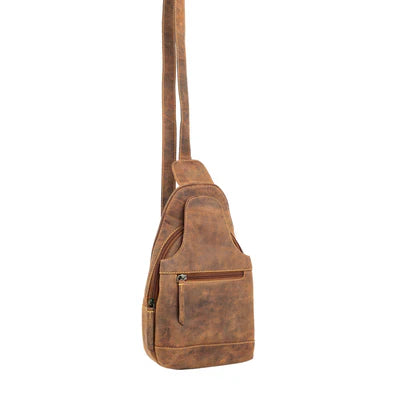 Western Fork Sling Bag, Camel