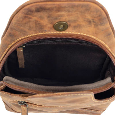 Western Fork Sling Bag, Camel