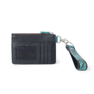 Pride of Prickly Pears Credit Card Holder, Turquoise