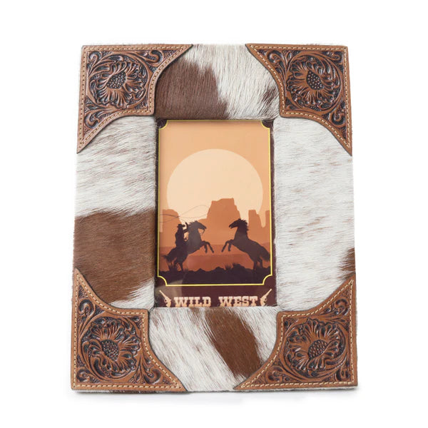 Tumbleweed Trail Photo Frame, Brown & White
