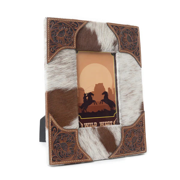 Tumbleweed Trail Photo Frame, Brown & White