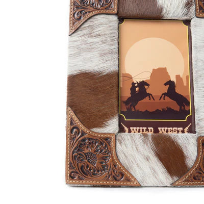 Tumbleweed Trail Photo Frame, Brown & White