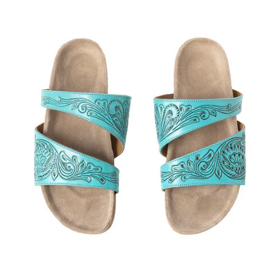 Westward Wind Sandals, Turquoise