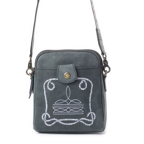 Starlight Rope Crossbody Bag In Black