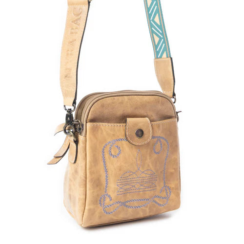 Starlight Rope Crossbody Bag In Sand