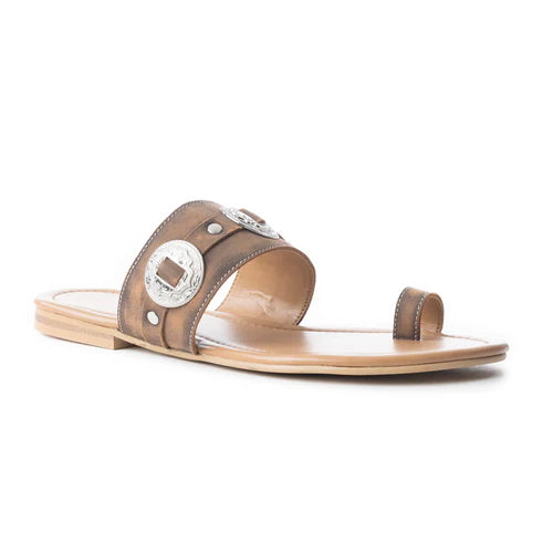Sagebrush Concho Sandals, Brown