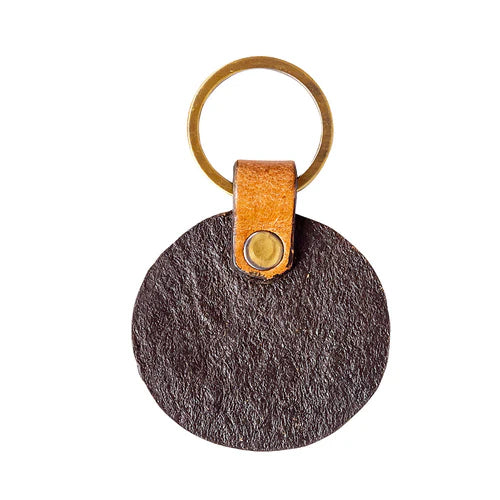 Greet the Day Hand-Tooled Key Fob
