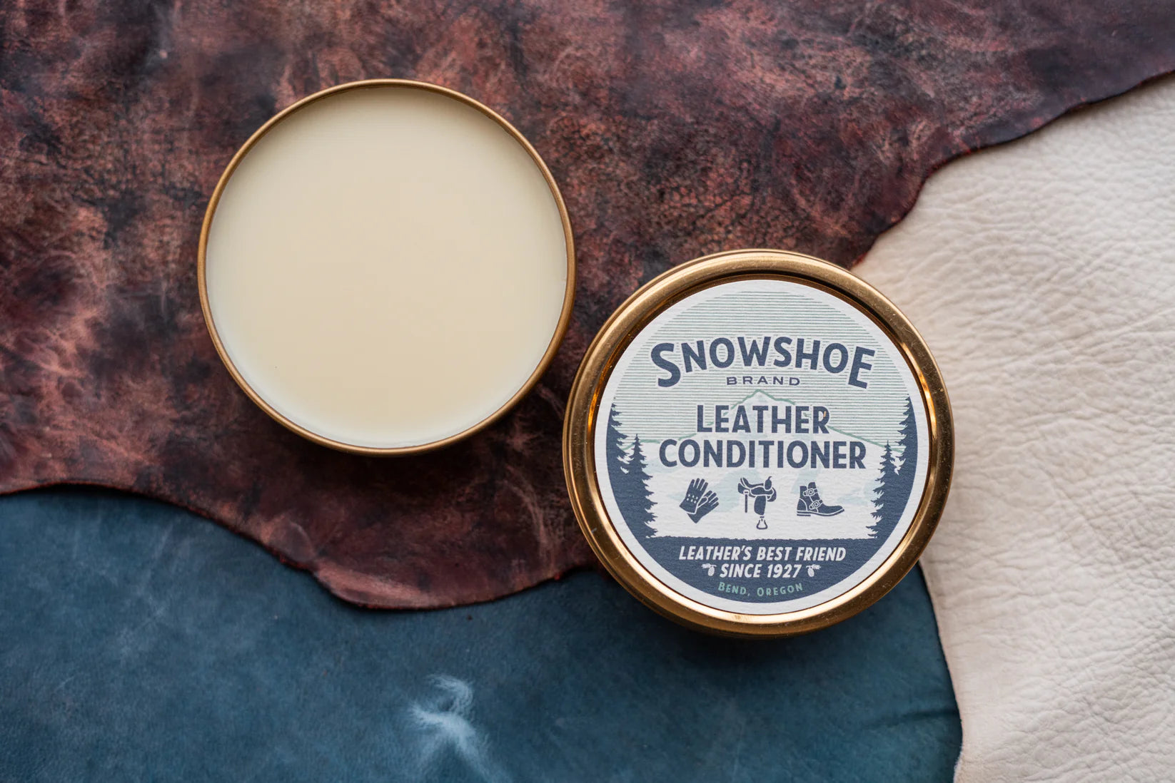 Snowshoe Leather Conditioner, 4oz Tin
