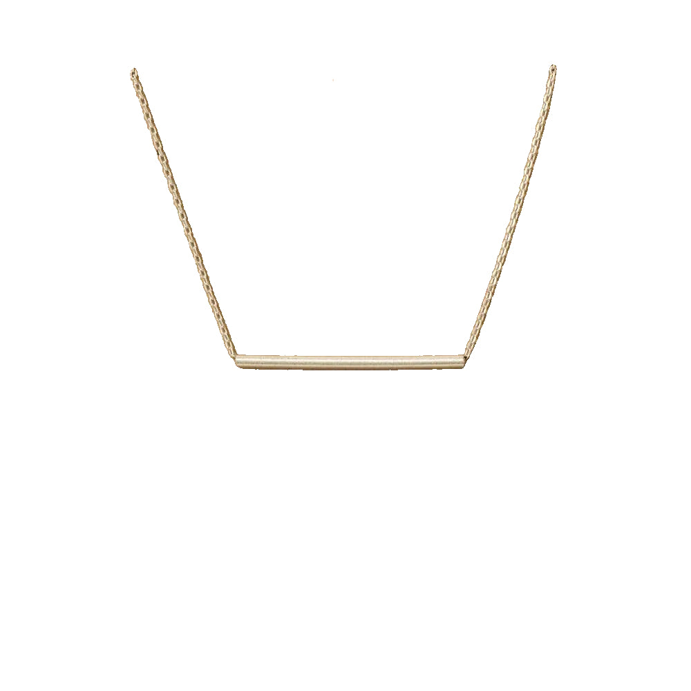 Silver bar necklace