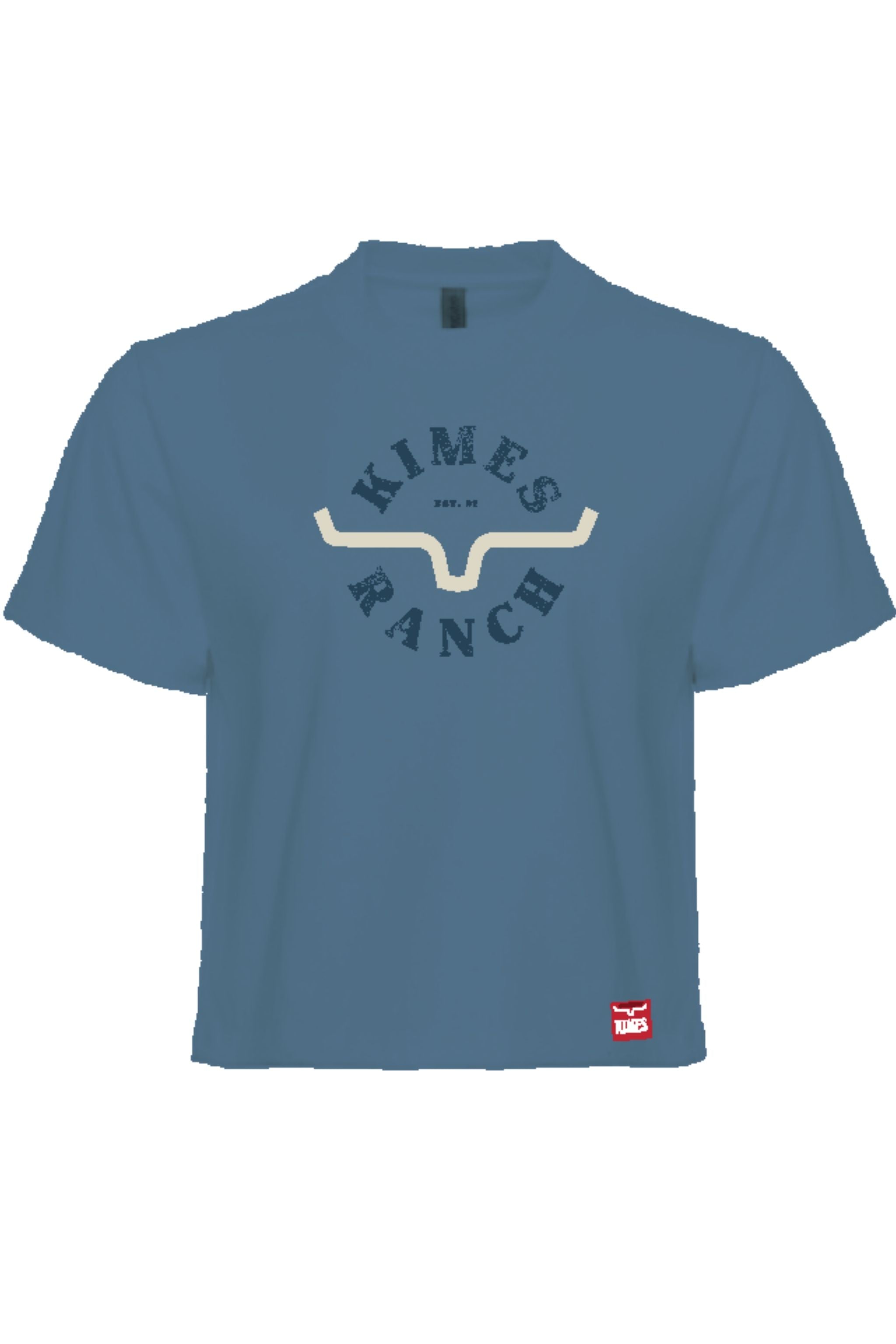 Kimes Ranch Womens Uncomplicated Short Sleeve- Carbon Blue