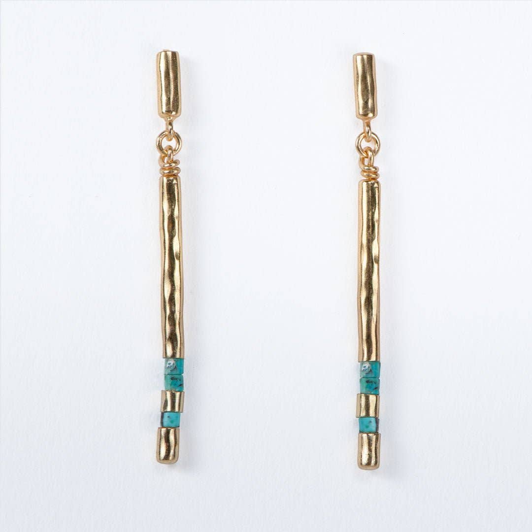 Prism Linea Turquoise Equestrian Earrings