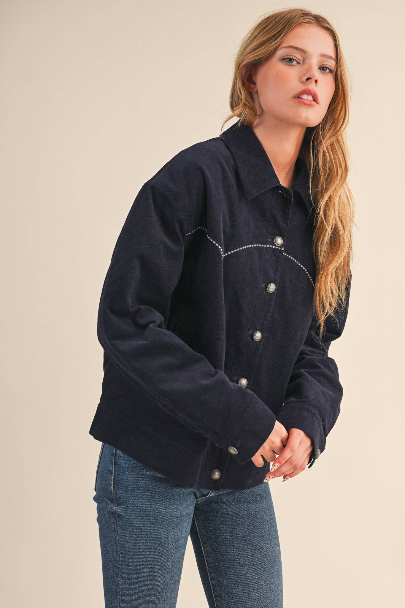 Ranch Hand Corduroy Jacket, Navy