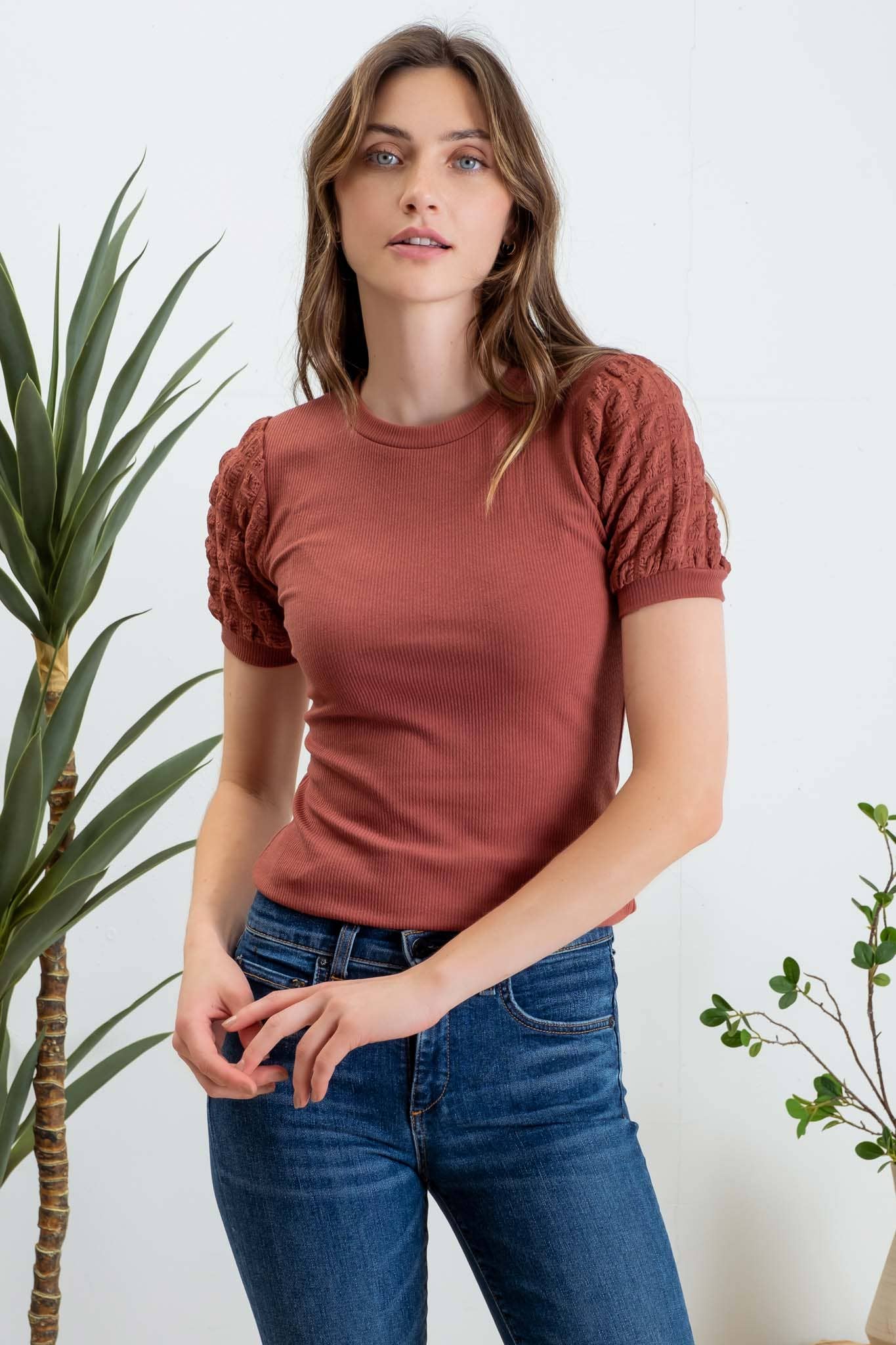 Dusty Road Top, Mauve