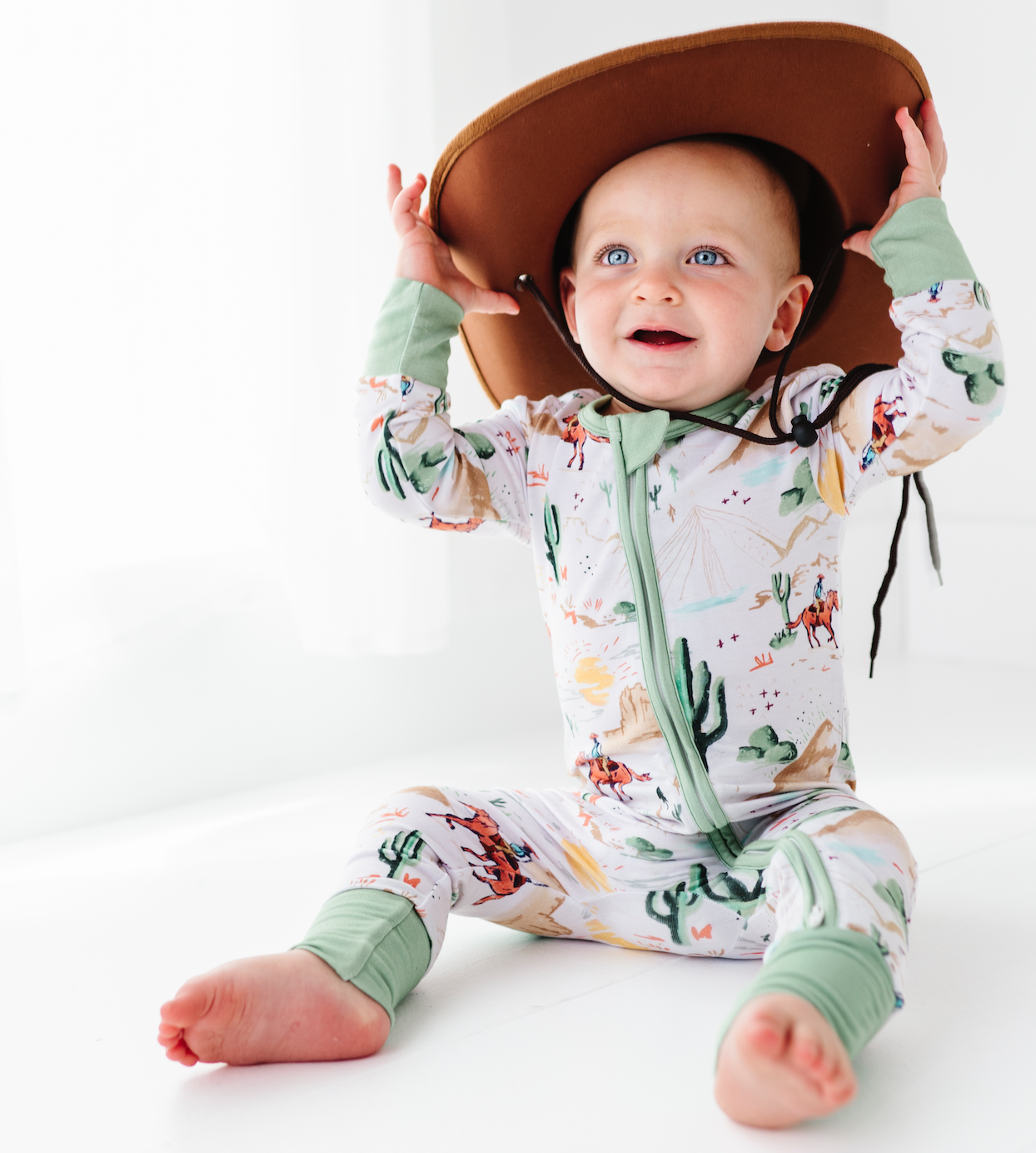 Bamboo Pajamas - Bamboo Sleeper - Billy Western Cowboy Baby