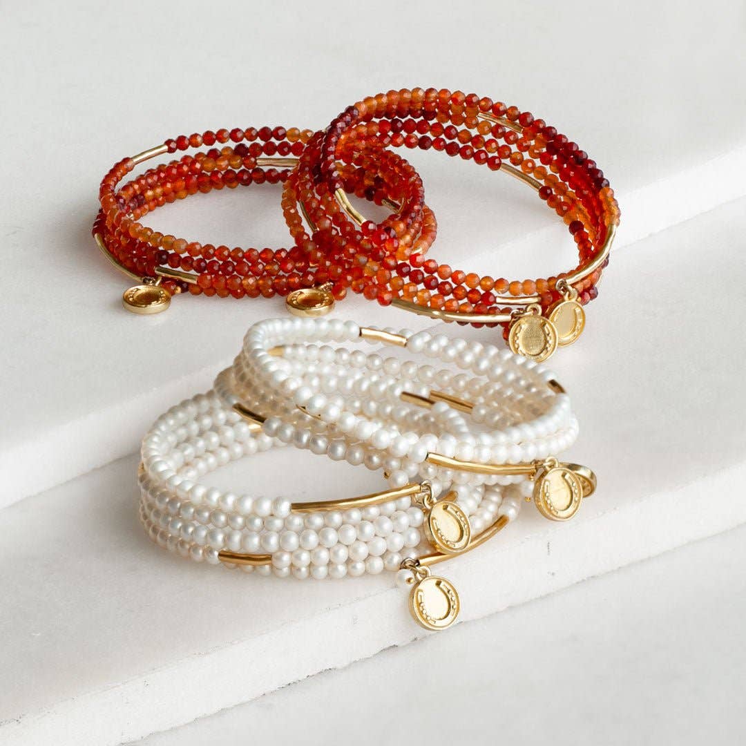 Prism - Linea Pearl Equestrian Earring