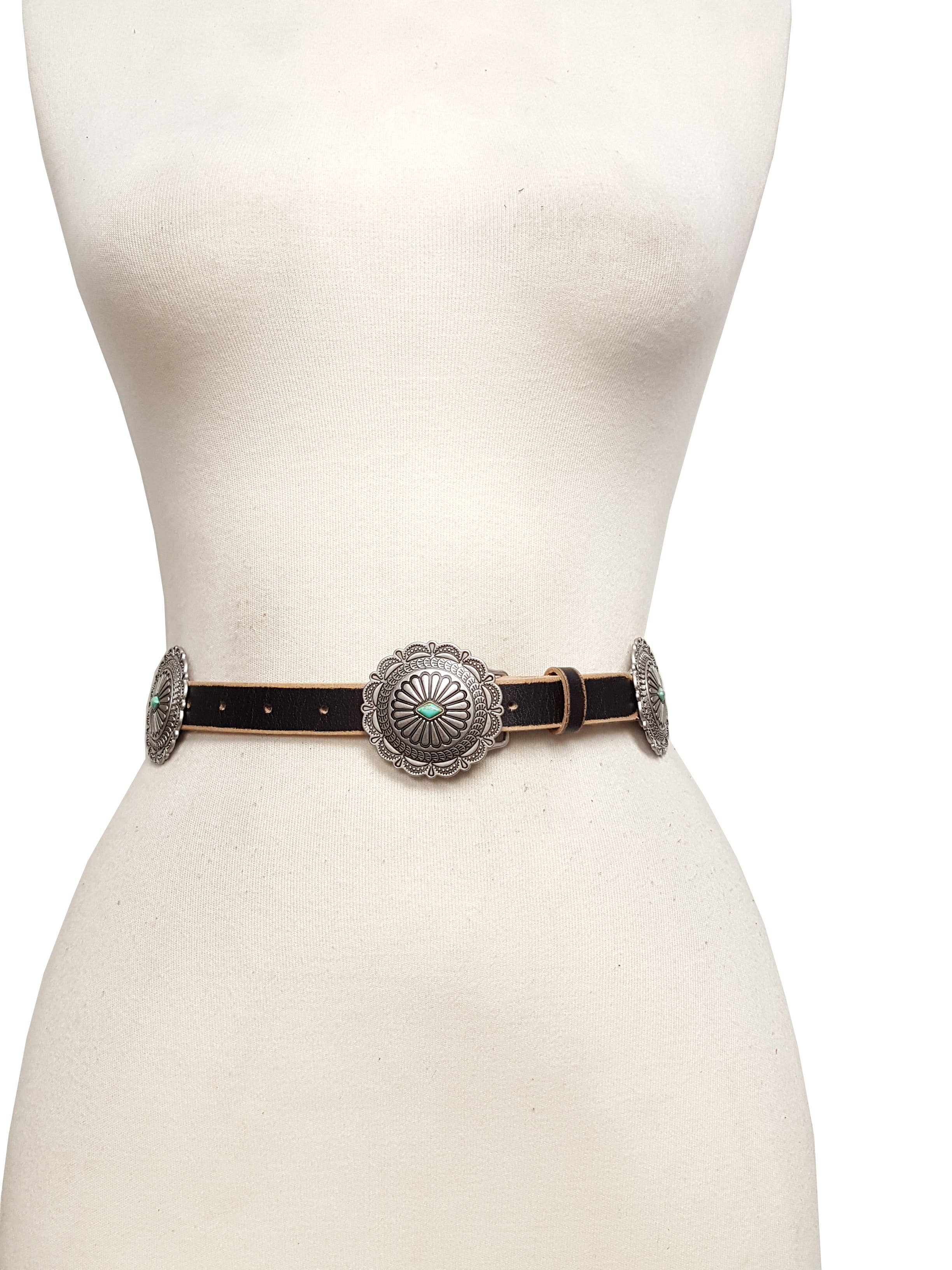 Ranchero Concho Belt, Brown