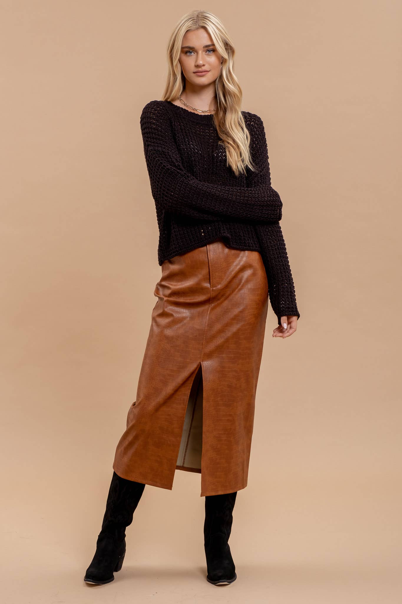 Dark Mesa Knit