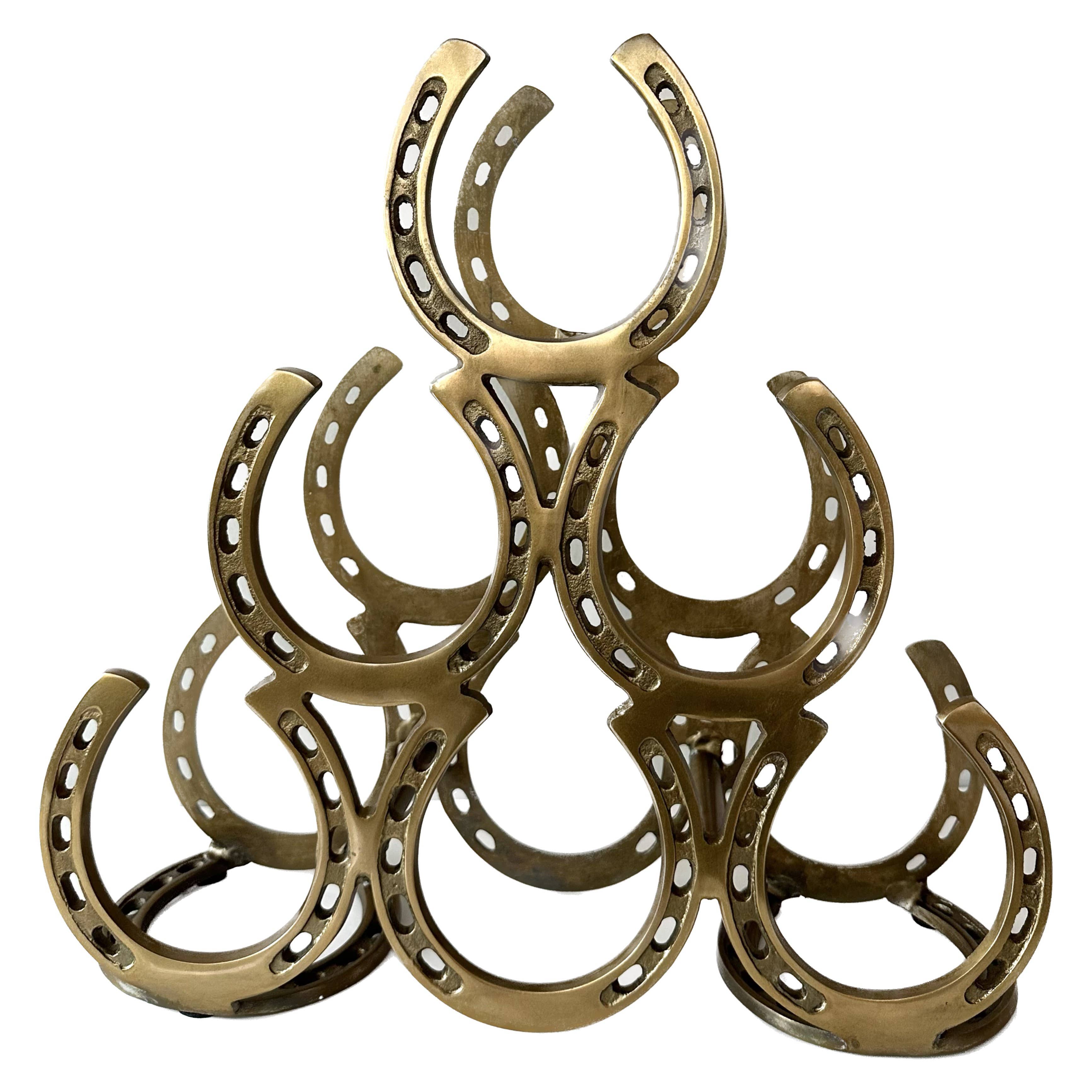 Golden Horseshoe Wine Rack