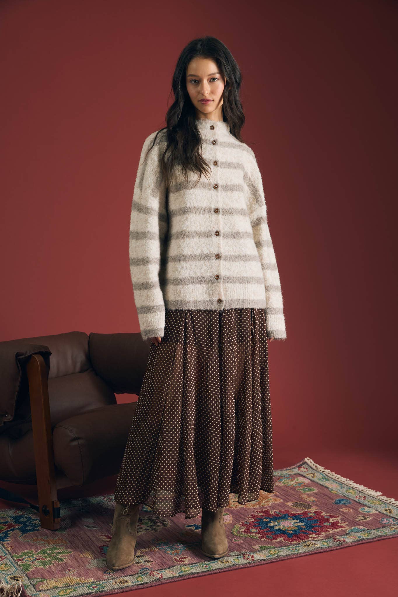 The Fireside Stripe Cardigan