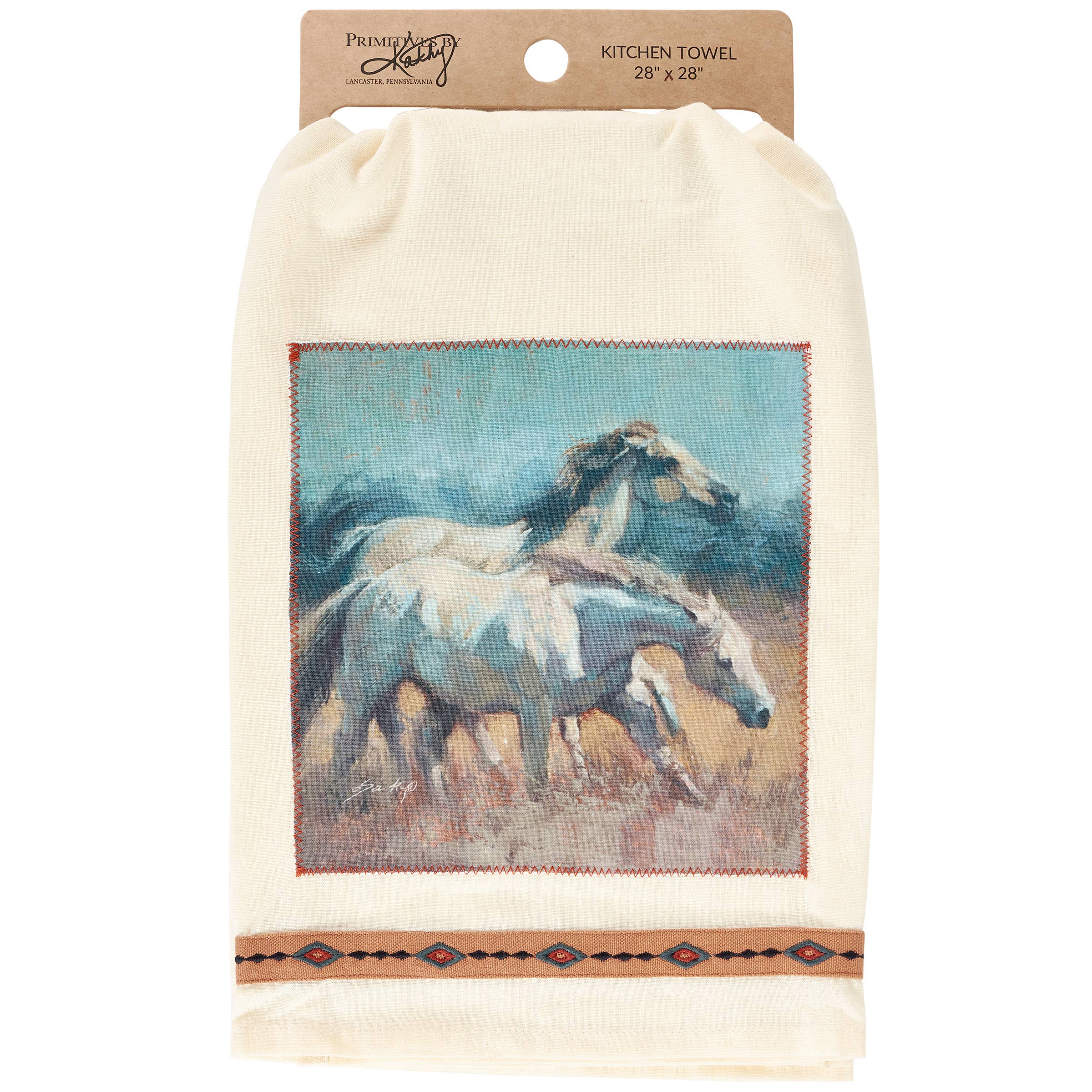 Wild Horses Kitchen Towel