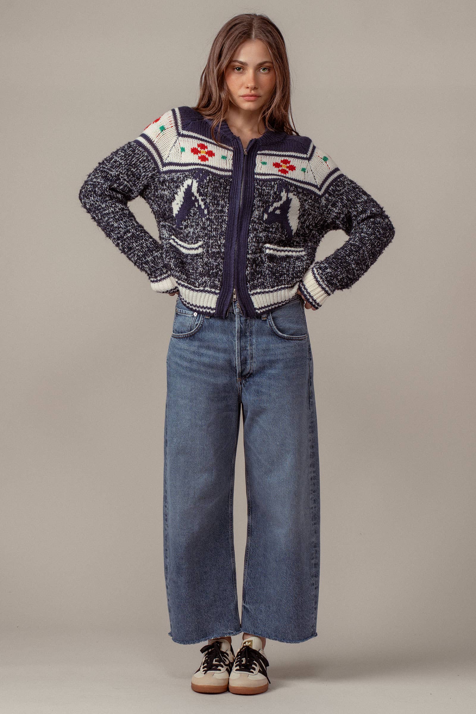 Heritage Horse Bloom Cardigan