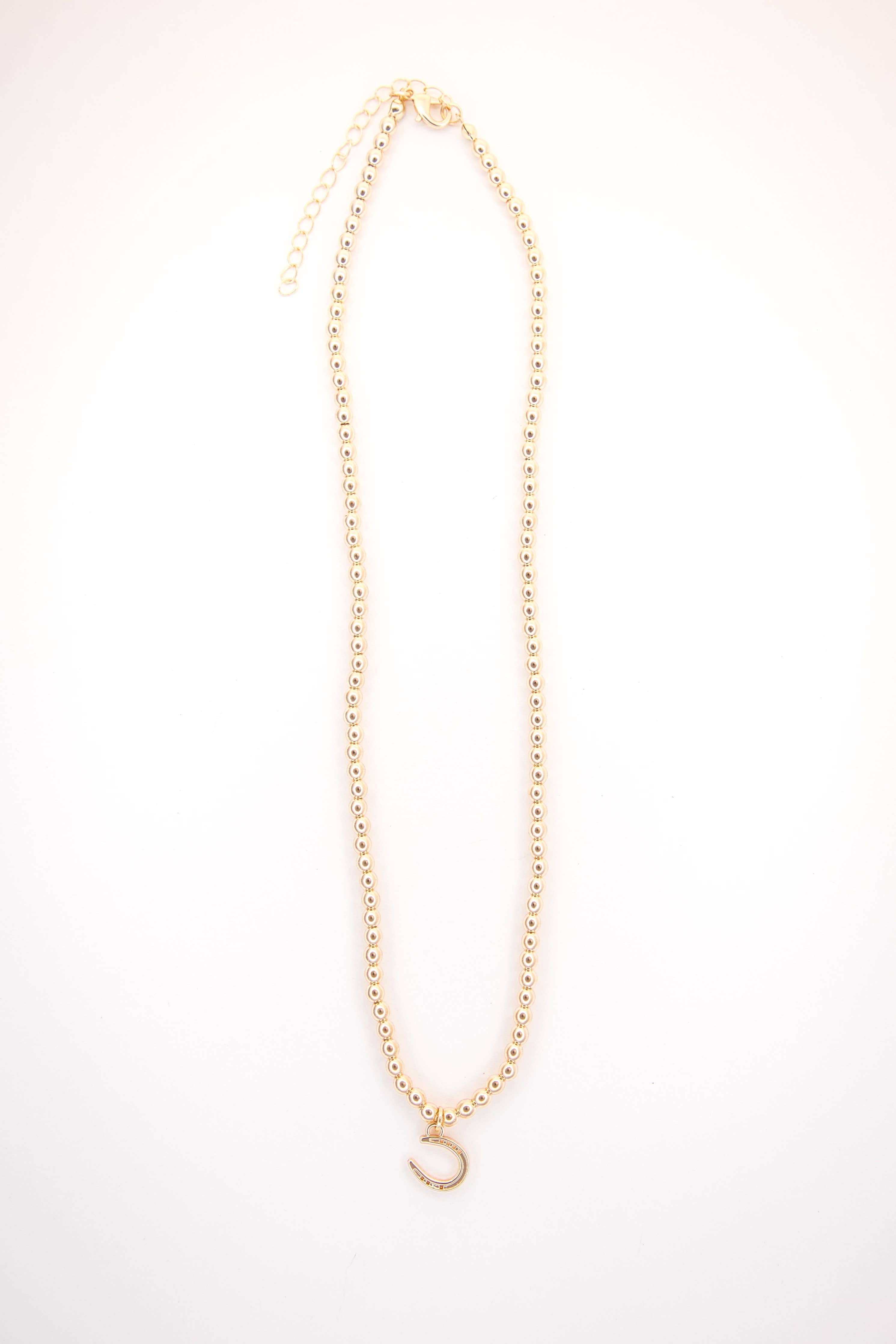 Golden Hour Horseshoe Necklace