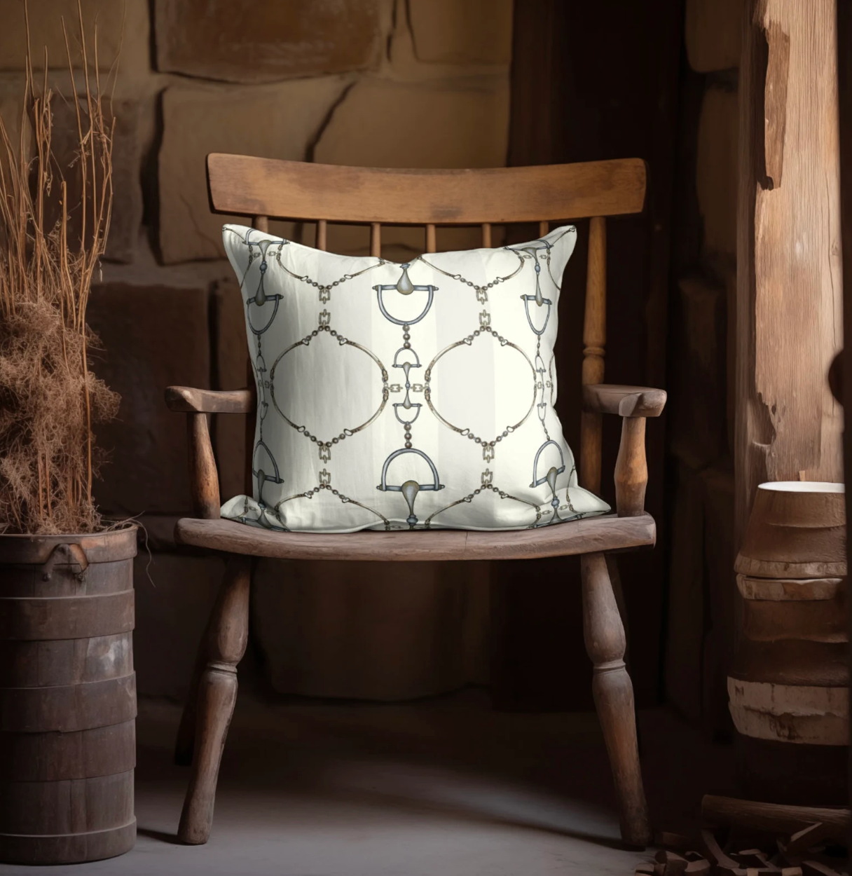 Bridle Bliss Pillow, 18x18