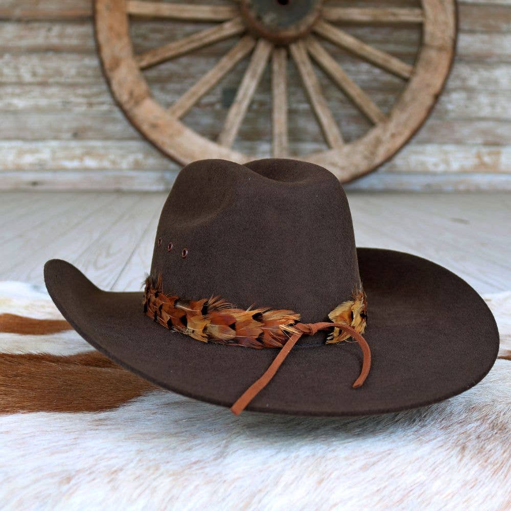 Stellar Western Feather Hat Band, Short