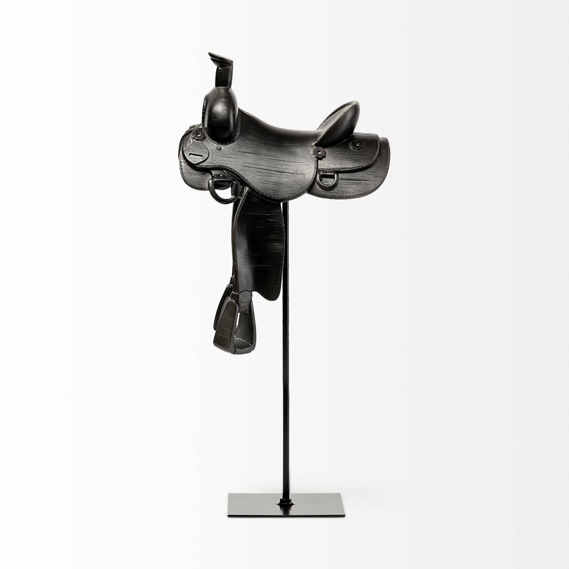 Saddle & Steel Sculpture