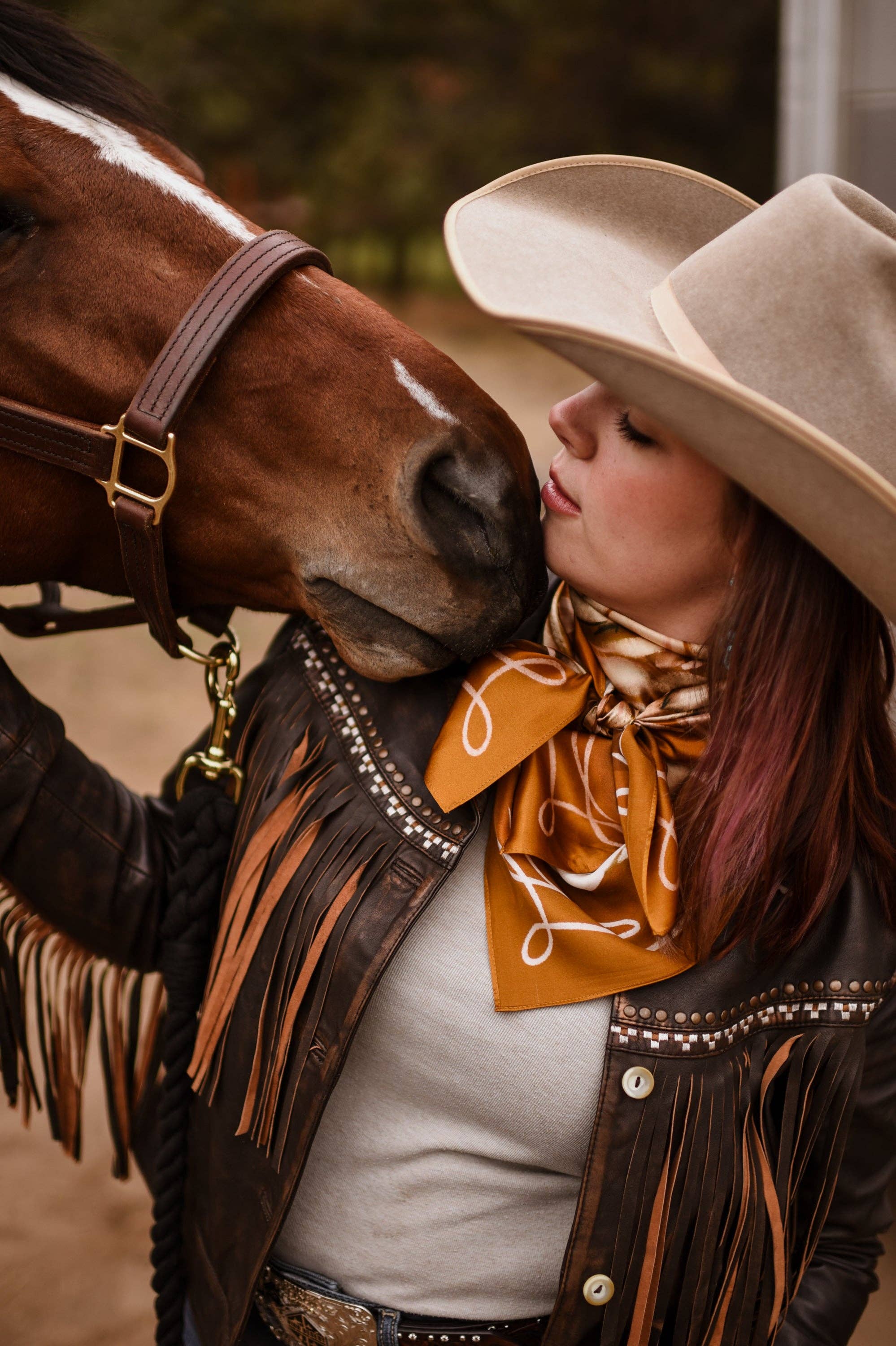 Rustic Wild Roses Wild Rag Mulberry Silk Scarf
