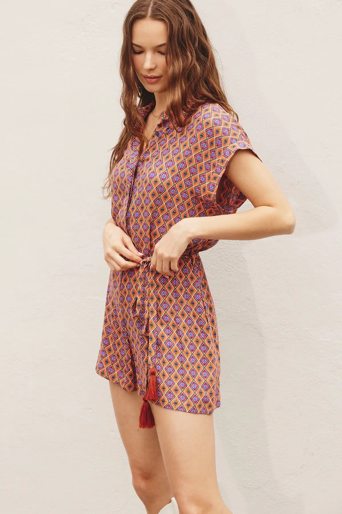 Sun Daze Button Up Romper