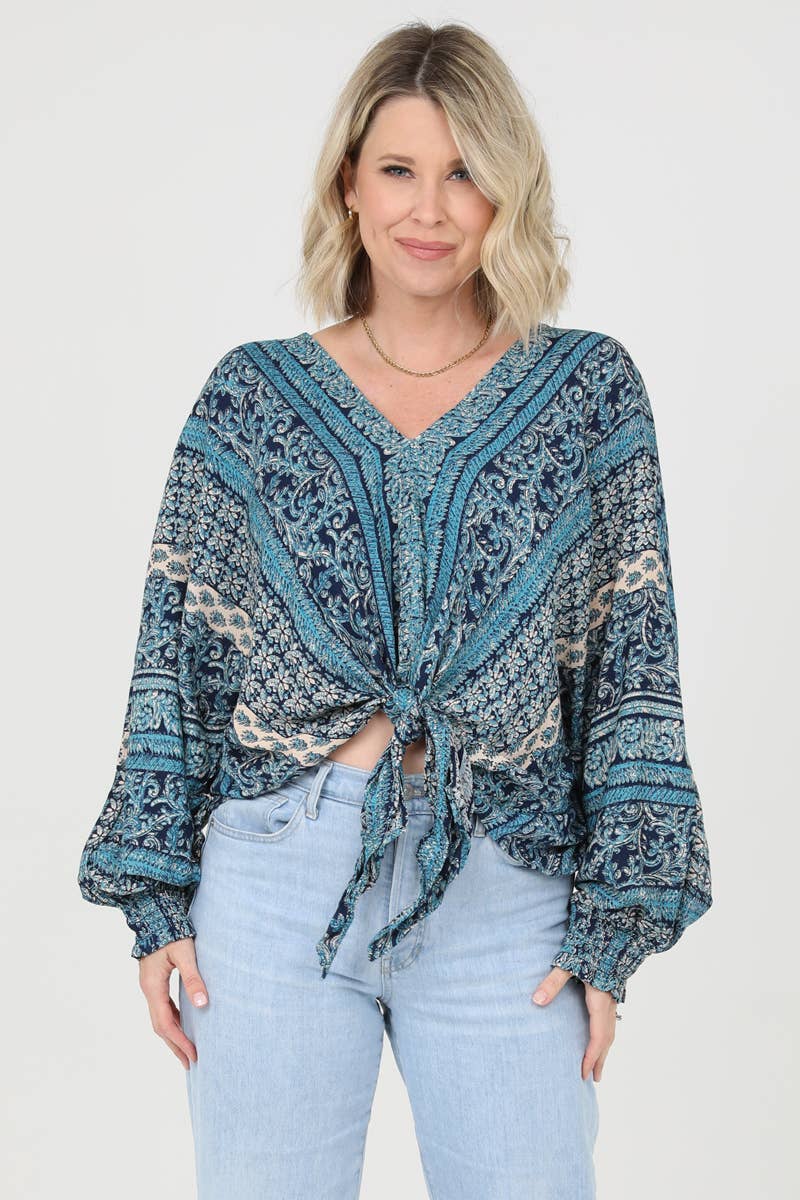 Indigo Bloom Top