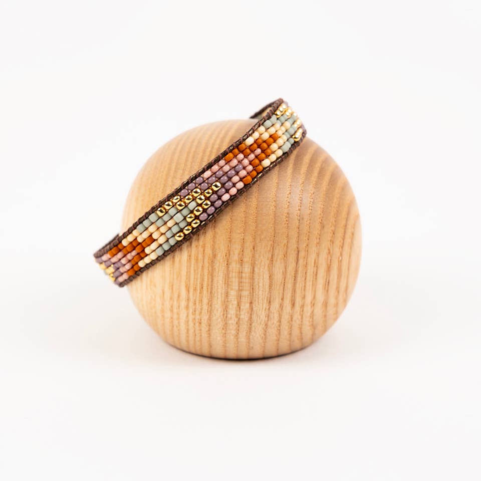 Golden Arrows Bead Bracelet, Honey Dew