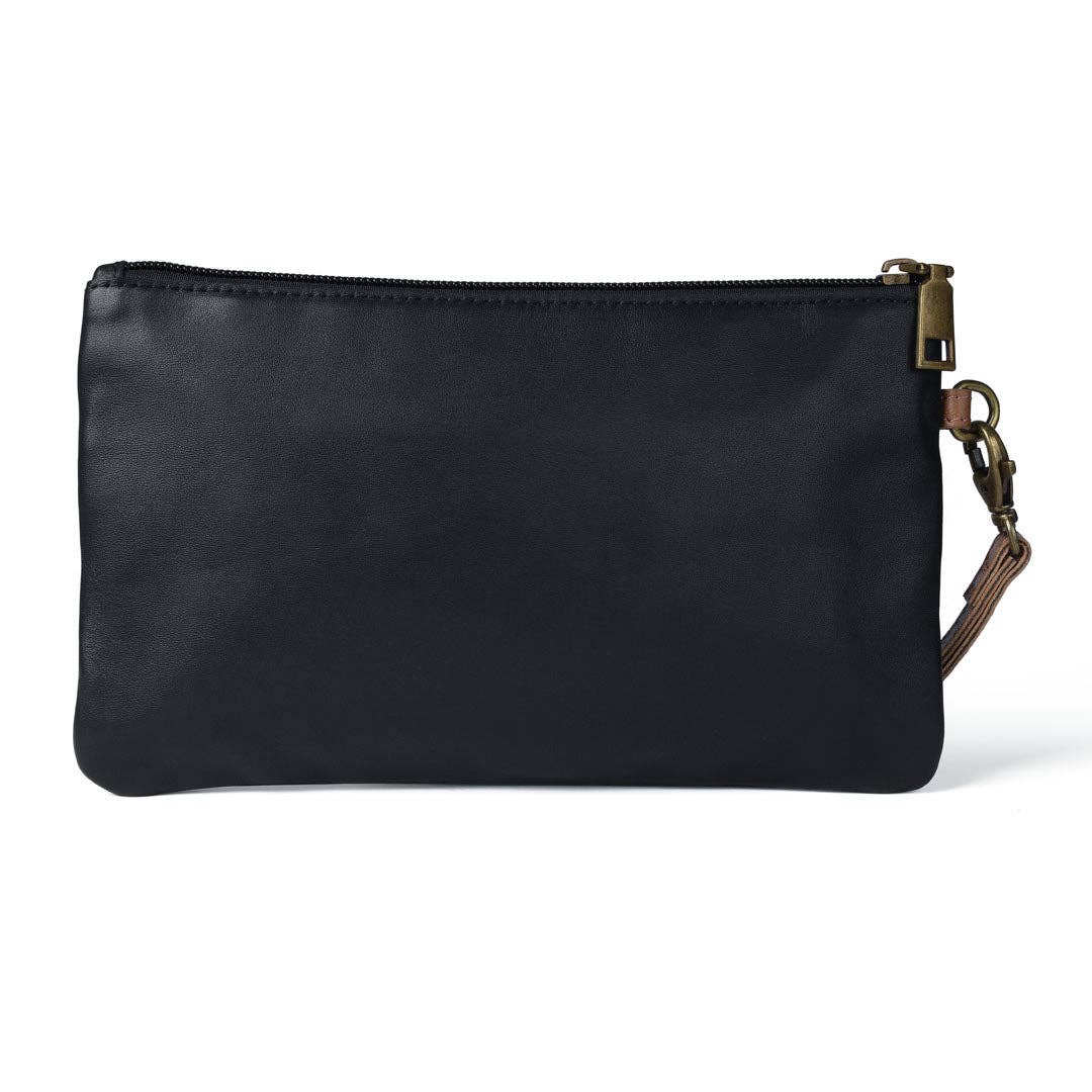 Snaffle Bit Clutch Bag, Black