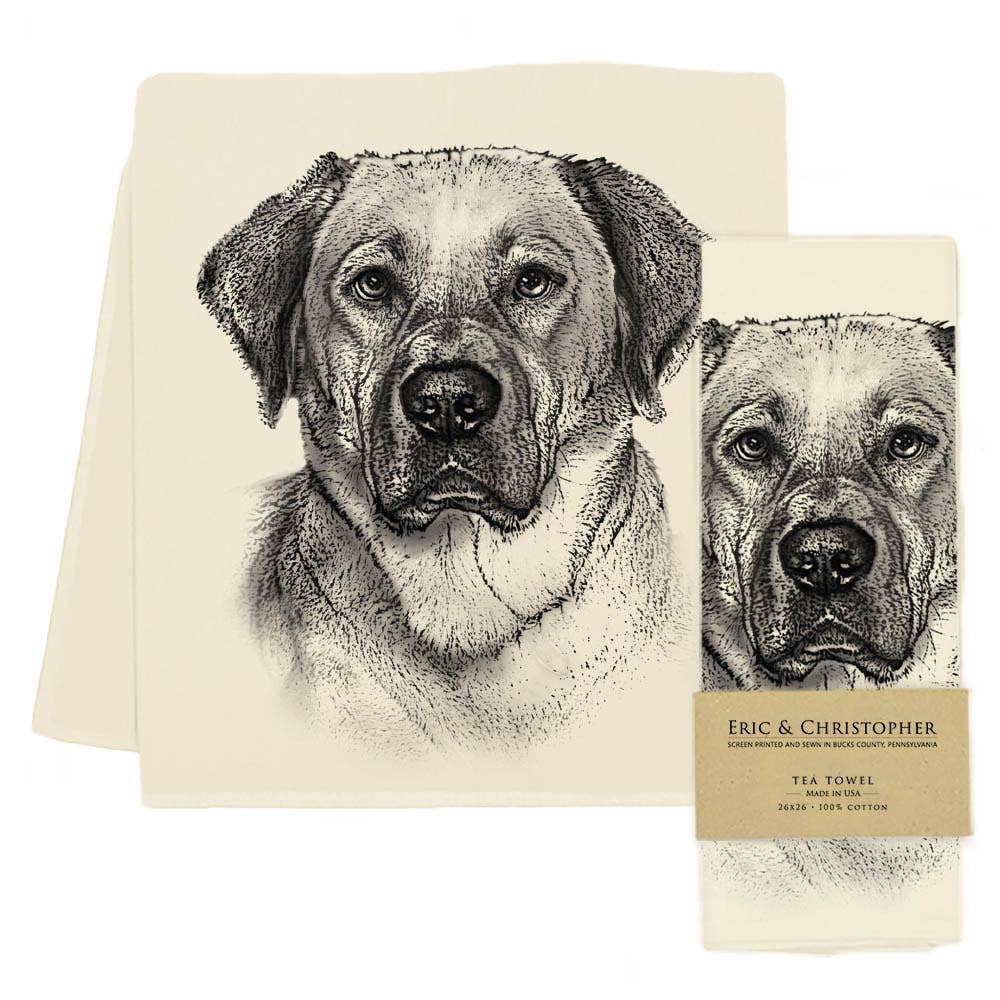 Yellow Lab 2 Tea Towel