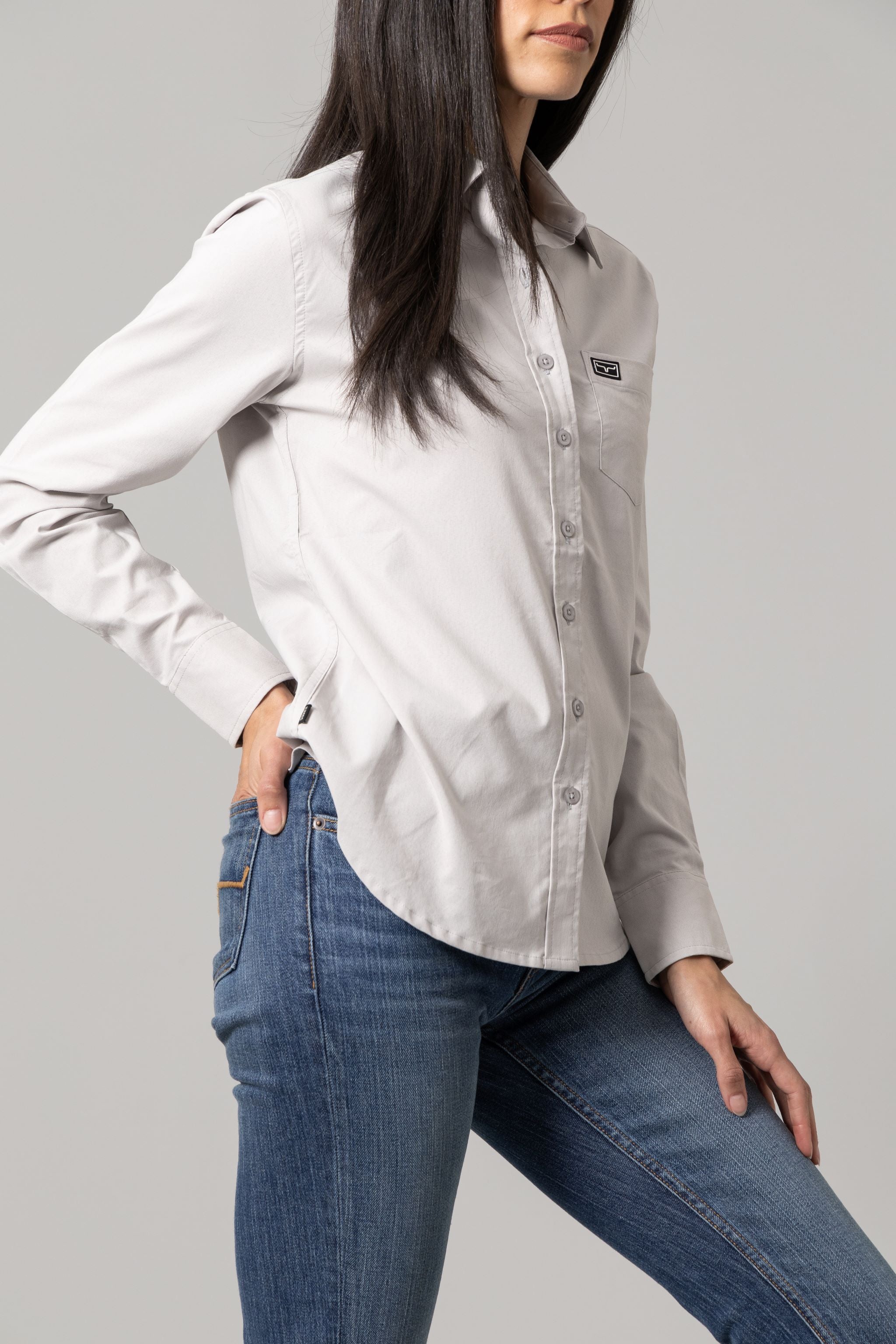 Kimes Ranch Linville Long Sleeve, Silver