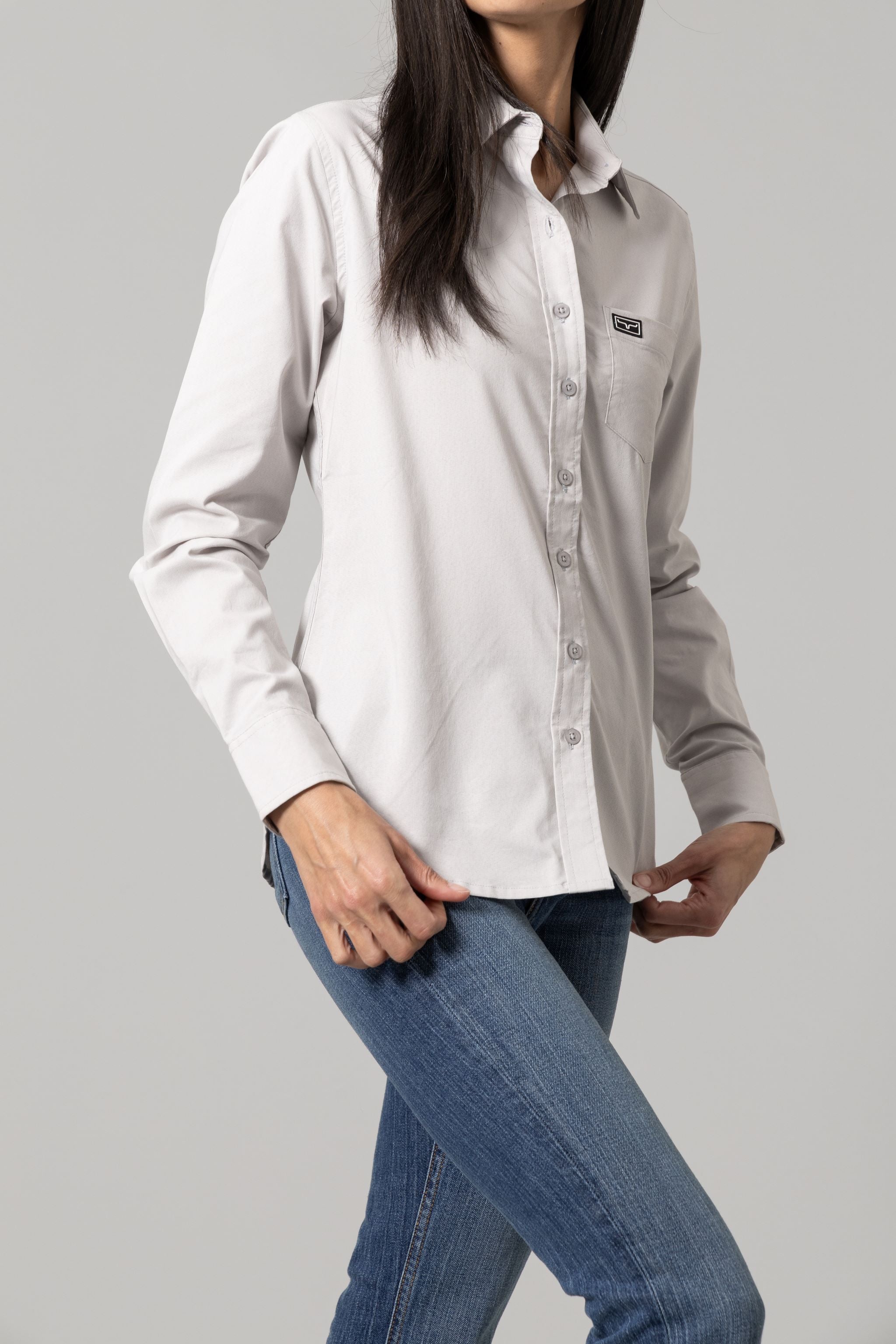 Kimes Ranch Linville Long Sleeve, Silver