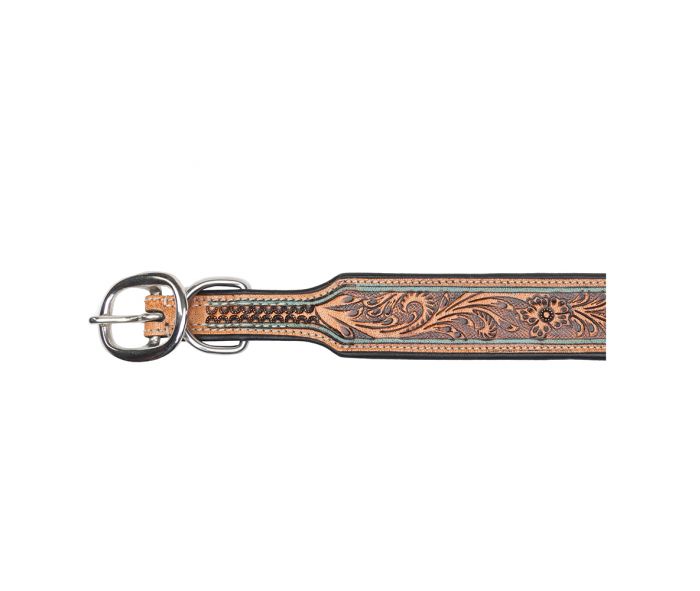 Trusted Amigo Hand-tooled Dog Collar