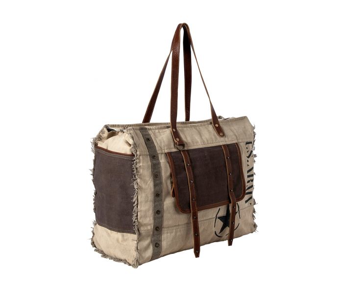 Army Motif Weekender Bag