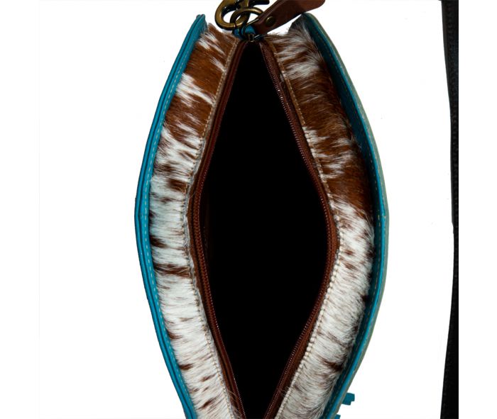 Desert Rain Hand-tooled Round Bag