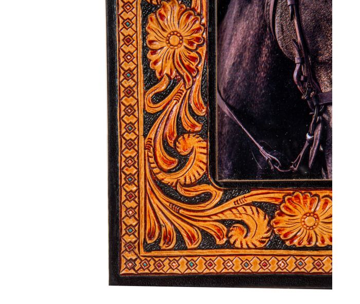 Classic Country Hand-tooled Photo Frame