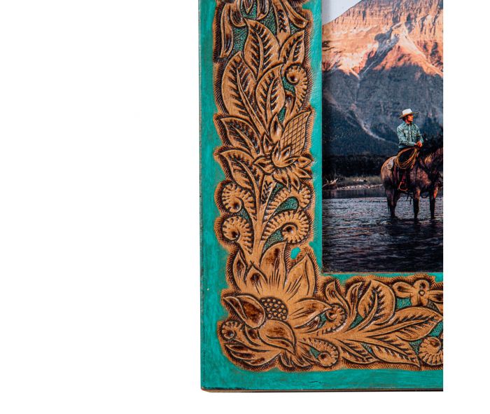 Time of Traditions Hand-tooled Photo Frame