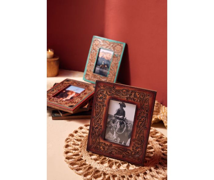 This Moment in Time Hand-tooled Photo Frame