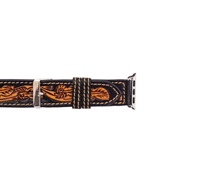 Eagle Mesa Hand-tooled Leather Watchband