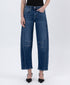 Trailblazer Barrel Jeans – High-rise barrel-leg jeans with comfort stretch denim, seam detailing, cropped length, and a finished hem. Designed for a bold, structured silhouette with a 10 1/2" rise and 27 1/2" inseam.