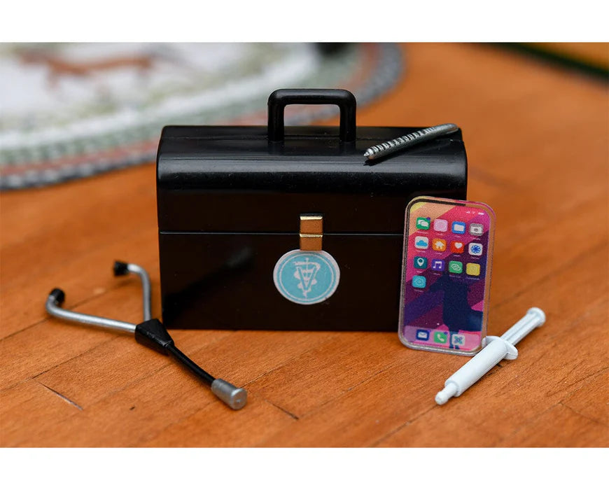 Veterinarian Riley with Vet Kit